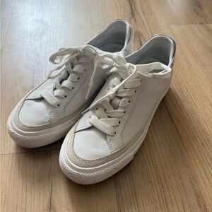 Rag & Bone White Low-Top Leather Sneakers